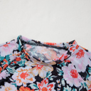  HIDDEN GEMS | Floral Mesh Long Sleeve Top