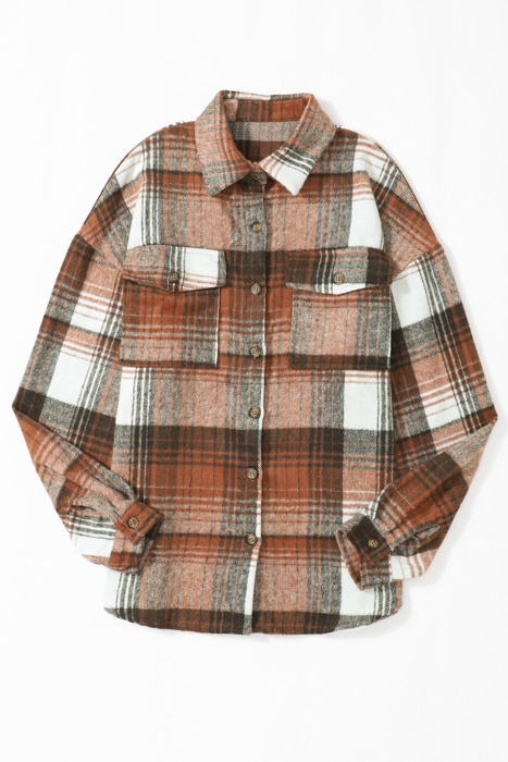 HIDDEN GEMS | Plaid Flap Pocket Shacket