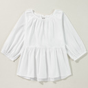  HIDDEN GEMS | Bow Cutout Back 3/4 Sleeve Blouse