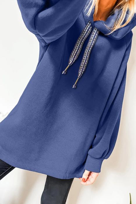 HIDDEN GEMS | Solid Fleece Lined Drawstring Hoodie