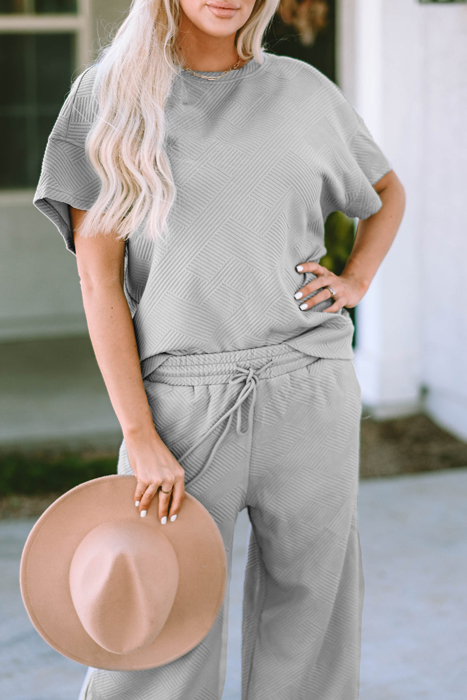 HIDDEN GEMS | Textured Top and Pants Set