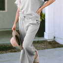  HIDDEN GEMS | Textured Top and Pants Set