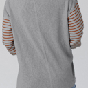  HIDDEN GEMS | Stripe Colorblock Bishop Sleeve Top