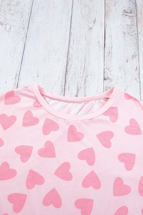 HIDDEN GEMS | Valentine Heart Top and Shorts Set