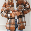  HIDDEN GEMS | Plaid Flap Pocket Shacket