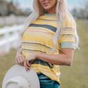  Sunny Days Multicolor Stripe Top