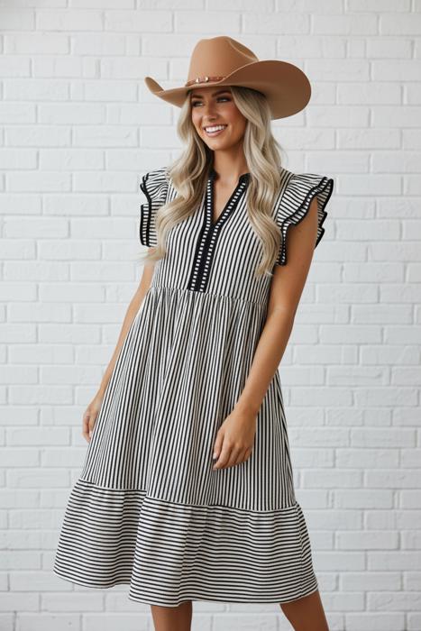 Dreamer Days Stripe Midi Dress