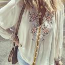 Beige Small Sevilla Sun Floral Gauze Top