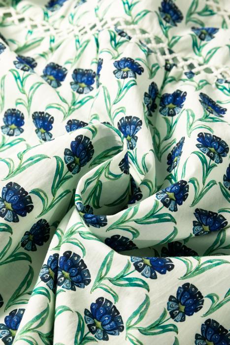 Prarie Hues Abstract Floral Blouse