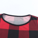  HIDDEN GEMS | Colorblock Plaid Long Sleeve Top