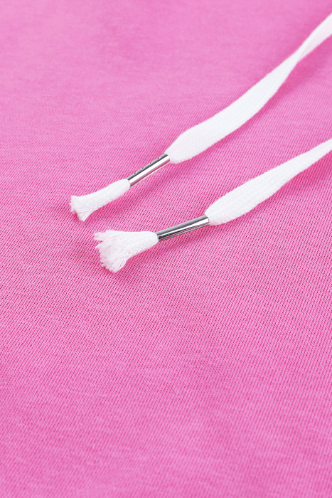 HIDDEN GEMS | Solid Ripped Hooded Sweatshirt