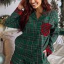  HIDDEN GEMS | Christmas Plaid Patchwork Pajama Set