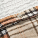  HIDDEN GEMS | Plaid Colorblock Patchwork Shirt Jacket