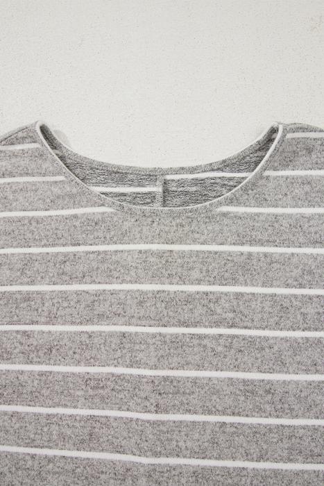 HIDDEN GEMS | Stripe Dolman Sleeve Drop Shoulder Top