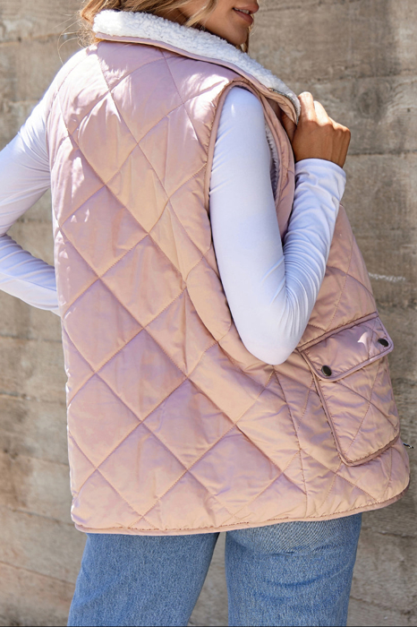 HIDDEN GEMS | Fleece Lined Quilted Vest