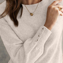  HIDDEN GEMS | Buttoned Long Sleeve Sweater