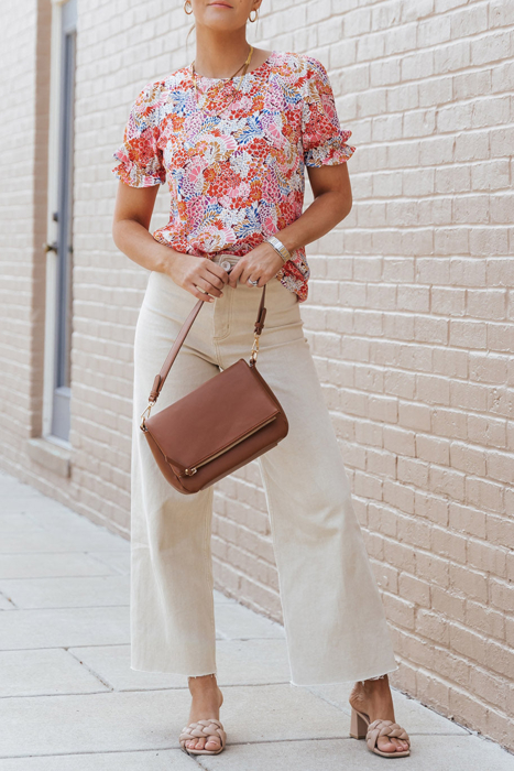 HIDDEN GEMS | Floral Bubble Sleeve Blouse