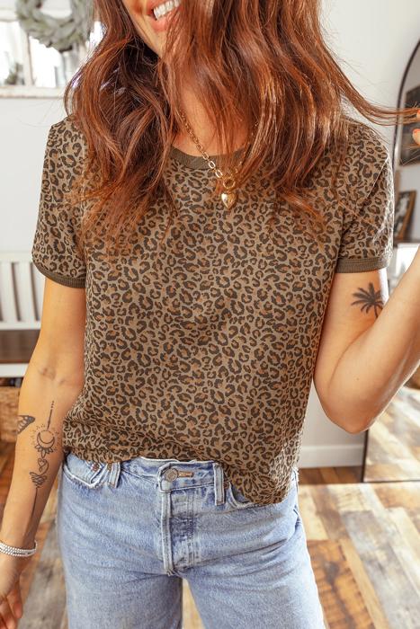 Wildly Free Leopard Tee