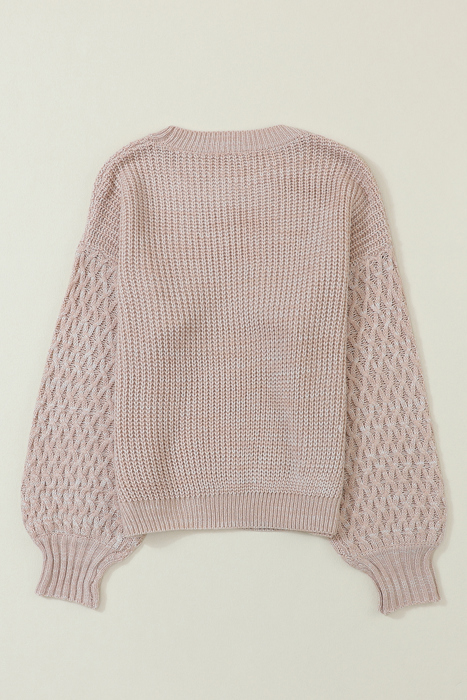 HIDDEN GEMS | Cable Knit Drop Shoulder Sweater