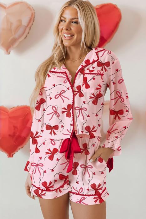 Be Mine Bow Tie PJ Set