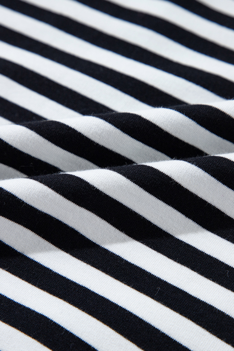 HIDDEN GEMS | Stripe Contrast Trim Sweatshirt