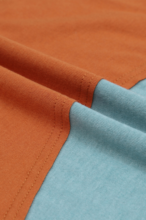 HIDDEN GEMS | Stripe Colorblock Bishop Sleeve Top