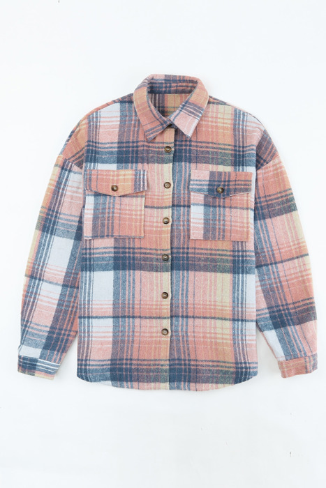 HIDDEN GEMS | Plaid Flap Pocket Shacket