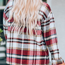 HIDDEN GEMS | Plaid Chest Pocket Buttoned Shacket