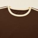  HIDDEN GEMS | Varsity Stripe Crewneck Long Sleeve Top