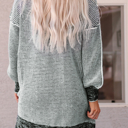  HIDDEN GEMS | Plaid Open Front Long Cardigan