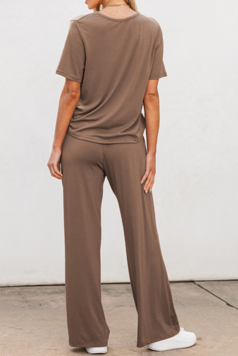 HIDDEN GEMS | Solid Top and Pants Set