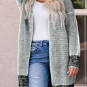  HIDDEN GEMS | Plaid Open Front Long Cardigan