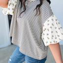  Darla Stripe Puff Sleeve Top