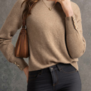  HIDDEN GEMS | Buttoned Long Sleeve Sweater