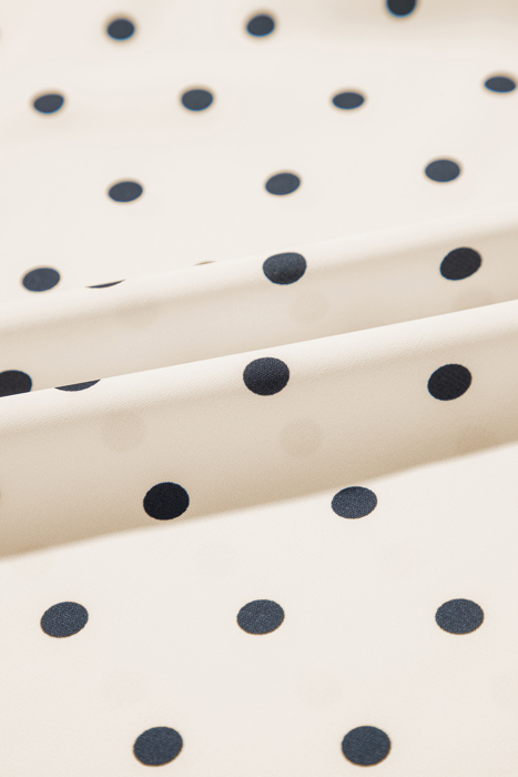 HIDDEN GEMS | Polka Dot Frilled Collar Blouse