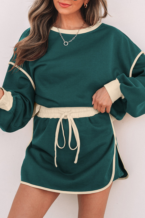 HIDDEN GEMS | Colorblock Top and Skort Set