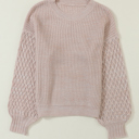  HIDDEN GEMS | Cable Knit Drop Shoulder Sweater