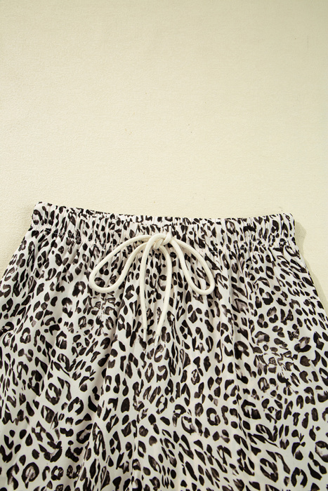 Clearance! Leopard Drawstring Elastic Pants