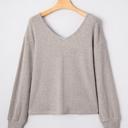  HIDDEN GEMS | Bow Tie Back Long Sleeve Top