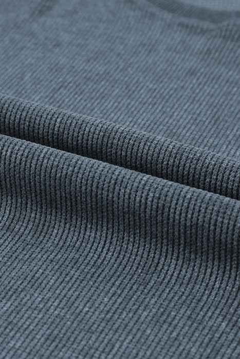  HIDDEN GEMS | Washed Ribbed Pullover Sweatshirt
