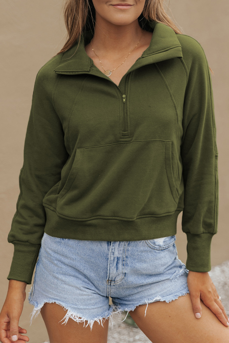HIDDEN GEMS | Fleece Lined Zip-Up Sweatshirt