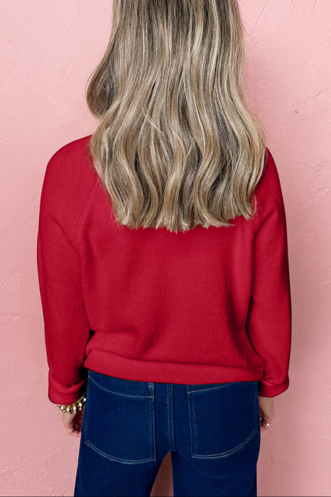 HIDDEN GEMS | MERRY Christmas Raglan Sleeve Sweater