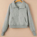  HIDDEN GEMS | Fleece Lined Zip-Up Sweatshirt