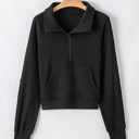  HIDDEN GEMS | Fleece Lined Zip-Up Sweatshirt