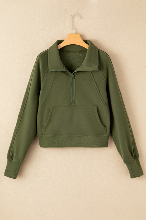 HIDDEN GEMS | Fleece Lined Zip-Up Sweatshirt
