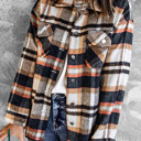  HIDDEN GEMS | Plaid Chest Pocket Buttoned Shacket