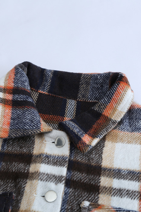 HIDDEN GEMS | Plaid Chest Pocket Buttoned Shacket