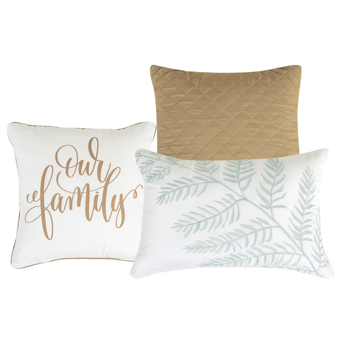 6 Piece Brown Mushroom Print Comforter Set Queen King Size