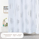  Throw Pillow Covers with Scalloped Border, Set of 2, 18"x18"