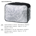  7 Piece Gray Chenille Jacquard Comforter Set